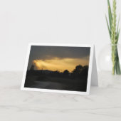 空の風景に降り注ぐ太陽の光 カード (正面)