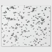 空の飛んでいる黒鳥 ラッピングペーパー (フラット)