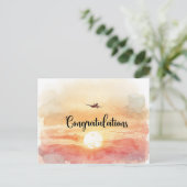 空の飛行機、おめでとう   ポストカード (スタンド正面)