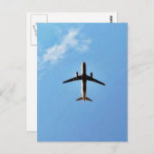 空の飛行機 ポストカード (正面/裏面)