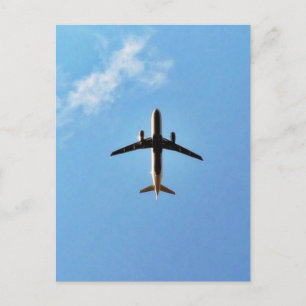 空の飛行機 ポストカード
