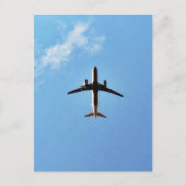空の飛行機 ポストカード (正面)