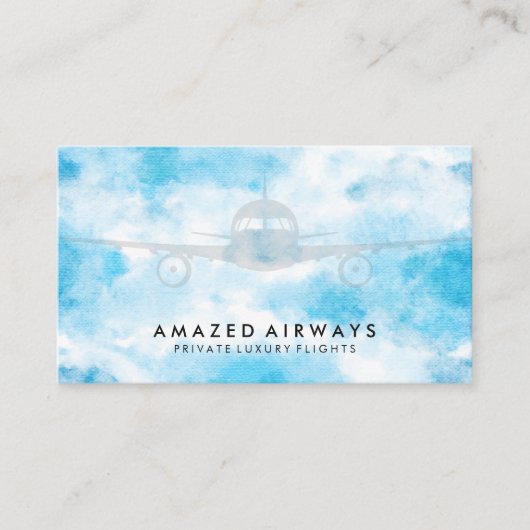 空の飛行機 名刺 (正面)