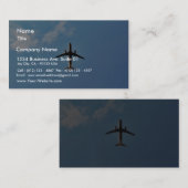 空の飛行機 名刺 (正面/裏面)