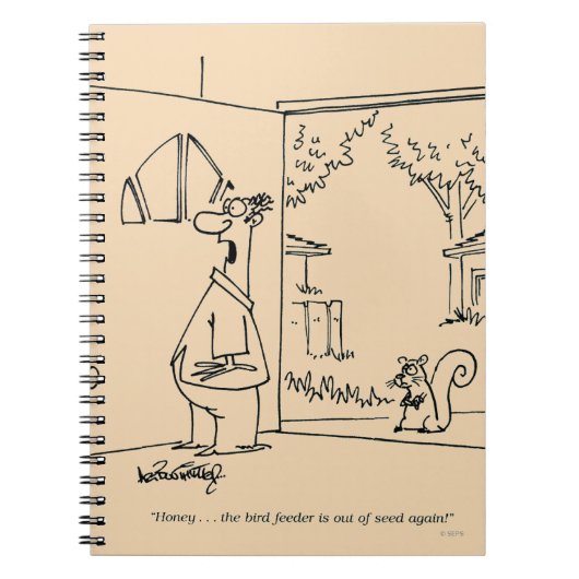 空の鳥の送り装置 ノートブック (正面)