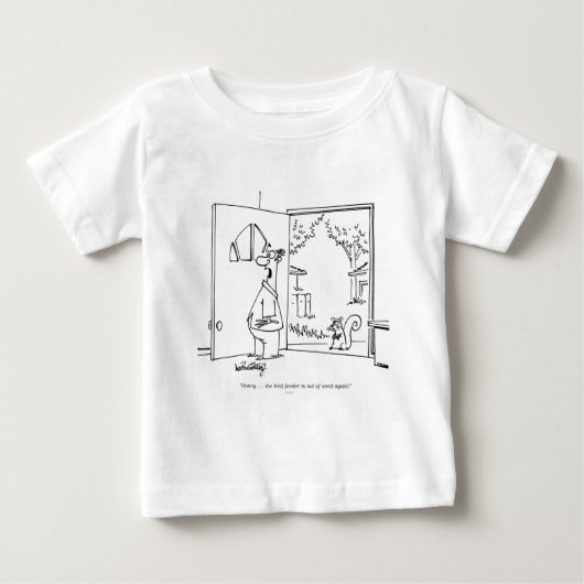 空の鳥の送り装置 ベビーTシャツ (正面)