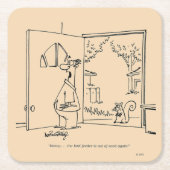 空の鳥フィーダ2 スクエアペーパーコースター (正面)