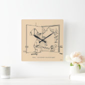 空の鳥フィーダ2 スクエア壁時計 (ホーム)