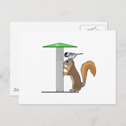 空の鳥フィーダ ポストカード (正面/裏面)