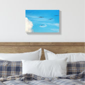 空の鳥 キャンバスプリント (インサイチュ (寝室))