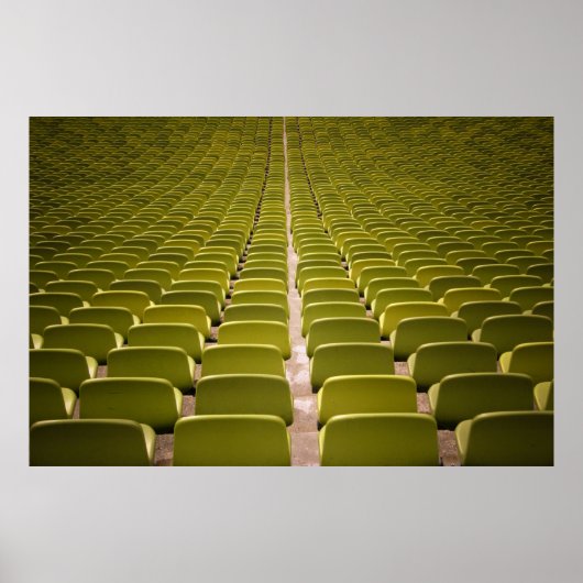 空の黄色いチェアロット ポスター (正面)