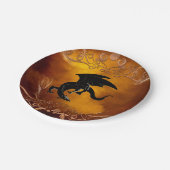 空の黒いドラゴン ペーパープレート (アングル)