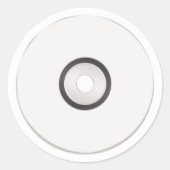 空のCDスタンプ ラウンドシール (正面)