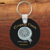 空のFlaskキーチェーン キーホルダー (正面)