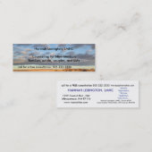 空のMinicard専門のセラピーのカウンセラー スキニー名刺 (正面/裏面)