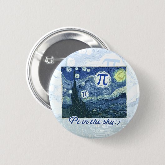 空のPi 缶バッジ (正面&裏面)