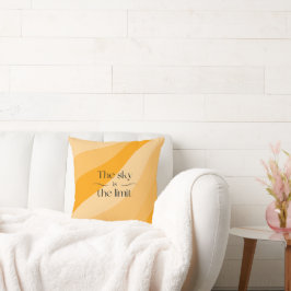 空はオレンジ色の限界抽象芸術グラデーション クッション