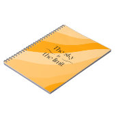 空はオレンジ色の限界抽象芸術グラデーション ノートブック (左側)