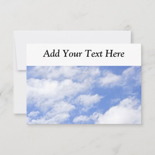 空は天国の招待状を曇らせます 招待状 (正面)