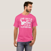 空は私の遊び場の限界ではない – Skydi Tシャツ (正面フル)