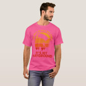 空は私の限界ではない私の遊び場スカイダイヴィ Tシャツ (正面フル)