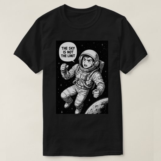 空は限り無い Tシャツ (デザイン正面)