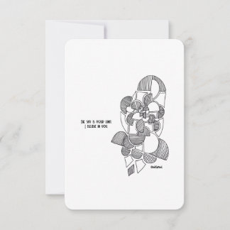 空は限界だ、私はあなた信じの中で – フラットカード