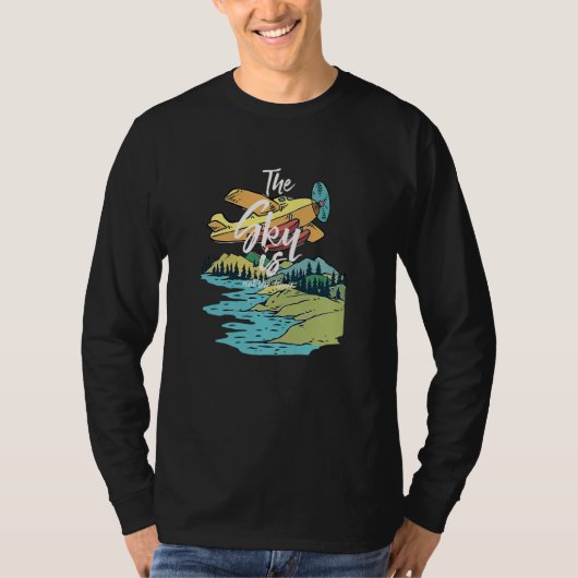 空は限界ではない Tシャツ (正面)