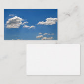 空は青、白い雲が通り過ぎている ノートカード (正面/裏面)