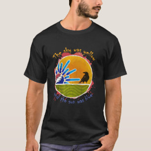 空は黄色く、太陽は青かった Tシャツ