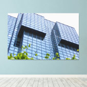 空へのグリッド線 キャンバスプリント (インサイチュ (ウッドフロア))