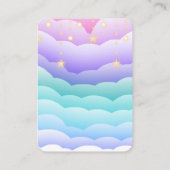 空への冒険が待っている！ 航空ベイビーシャワー エンクロージャーカード (裏面)