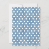 空へ飛ぼう エレファント ベイビーシャワー 感謝カード 招待状 (裏面)