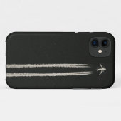 空または高度の飛行機の飛行機雲での上 Case-Mate iPhoneケース (裏面(横))