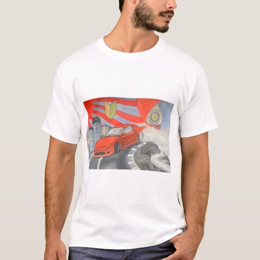空をドリフト Tシャツ (正面)