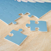 . .空をパグおもしろいロ飛んでかわいいパグ犬 ジグソーパズル (側面)