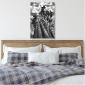 空を打つ素晴らしと白と黒 キャンバスプリント (インサイチュ (寝室))