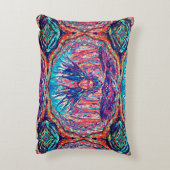 空を抱える謎のレインボードレス アクセントクッション (裏面(縦))