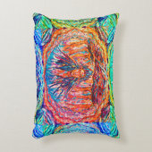 空を抱える謎のレインボードレス アクセントクッション (正面(垂直))