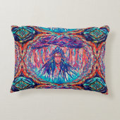 空を抱える謎のレインボードレス アクセントクッション (裏面)