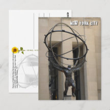空を支えるアトラス - NYC V ポストカード