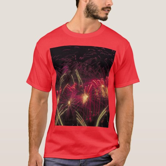 空を明るく照すTシャツの花火、 Tシャツ (正面)