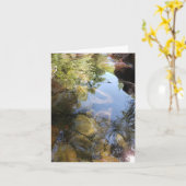 空を映し出し緑のグリーティングカード カード (黄色い花)