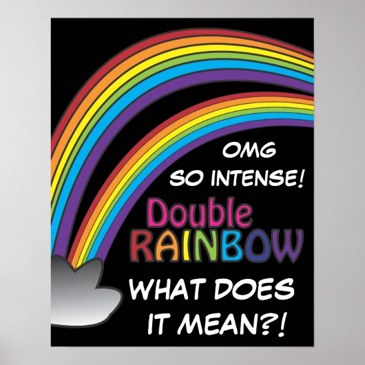 空を横切るずっと向こうに二重の虹 ポスター (正面)