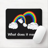 空を渡る二重虹ずっと マウスパッド (マウス)