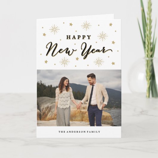 空を照らす | 休日のフォトグリーティングカード シーズンカード (正面)