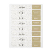 空を照らす |祝日差出人住所ラベル ラップアラウンドラベル (シート)