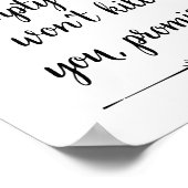 空を置き換え転がてはバスルームを死なせおもしろいない ポスター (角)