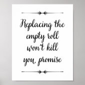 空を置き換え転がてはバスルームを死なせおもしろいない ポスター (正面)