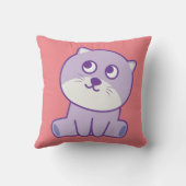 空を見ている猫 クッション (裏面)